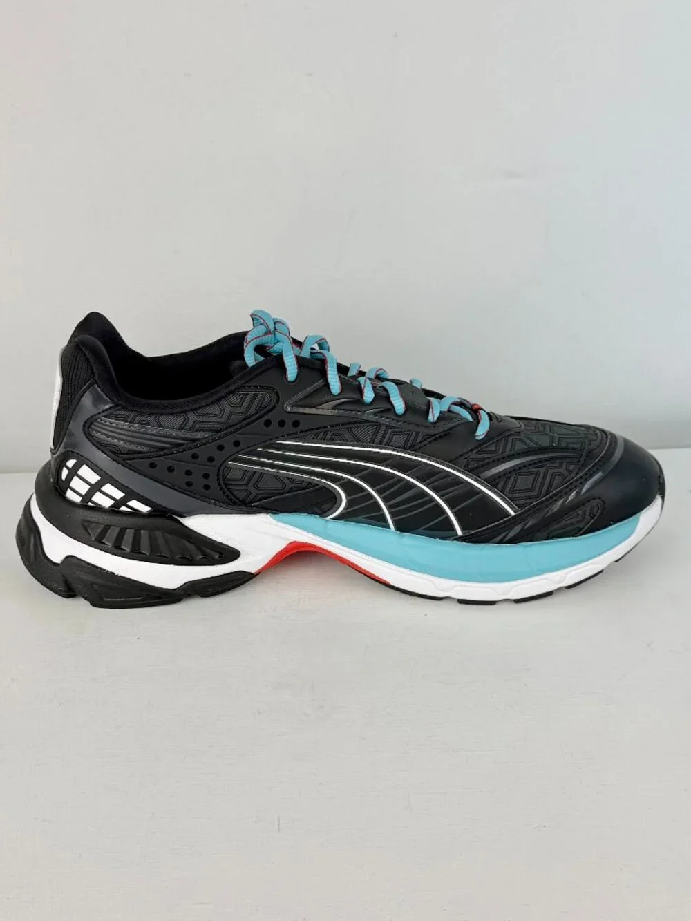 Men's 10.5 - Puma Luxe Sport Velophasis Shoes Black  - 390537-01